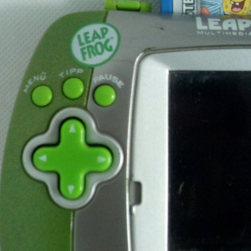 Leap Frog Leapster portable console used with SpongeBob game
