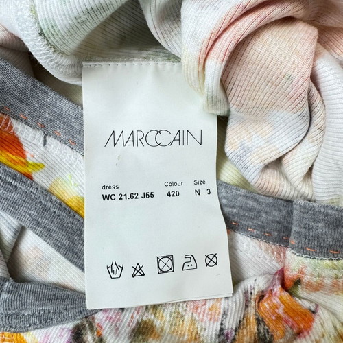 Marc Cain summer dress with citrus and floral print size N3 like new