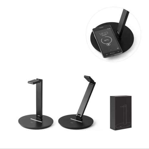 Headphone stand with built-in wireless charger