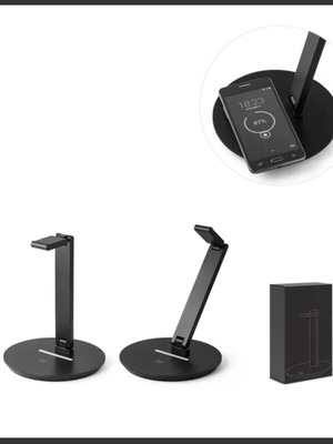 Headphone stand with built-in wireless charger
