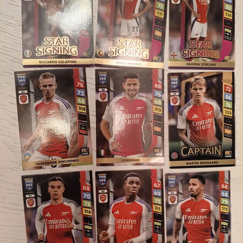 Adrenalyn XL 2025 PANINI Cards Arsenal like new