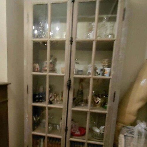 English Cottage style display cabinet, 2.30 x 1.10 x 0.40 m