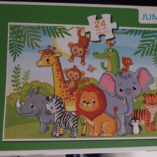 Puzzle 24 pieces jungle animals theme like new