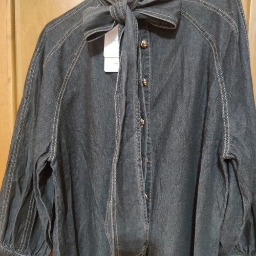 Denim shirt new Style Up size L blue