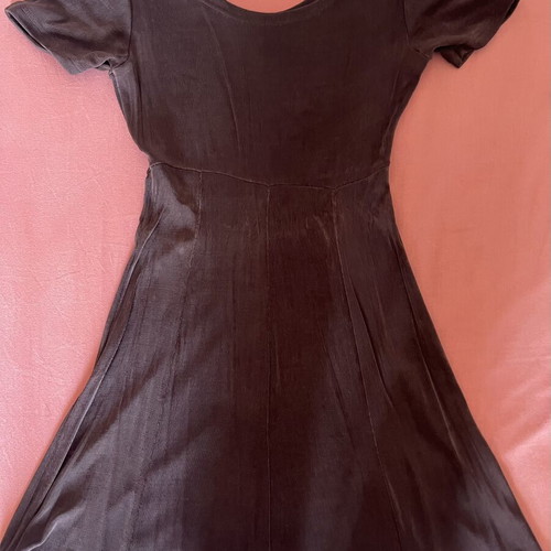 Ishtar Fashiontales mini dresses used, brown skater & black sleeveless V