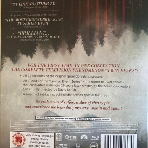 Twin Peaks Complete Series Blu-Ray box set