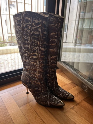 Roccobarocco women's boots used, leather, size 38