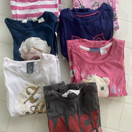 Zara kids long sleeve shirts, pack of 7, ages 2-3