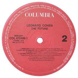Leonard Cohen The Future vinyl record used, rock