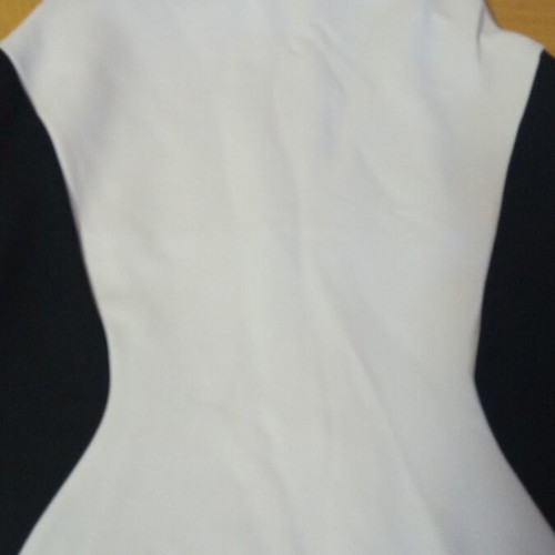 Black and cream bodycon dress size 12