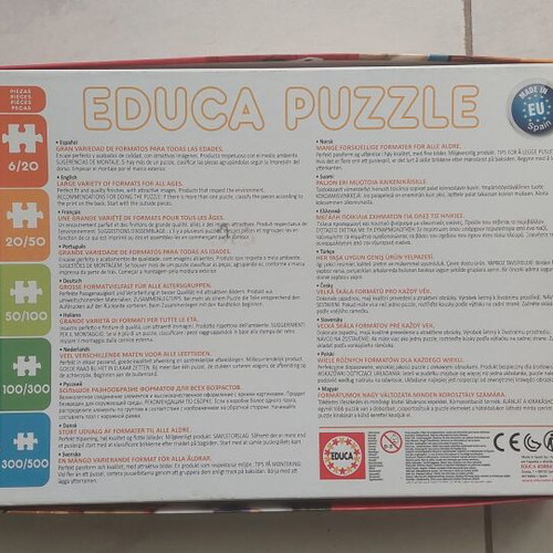 Educa puzzle 2x48 pieces with horses like new