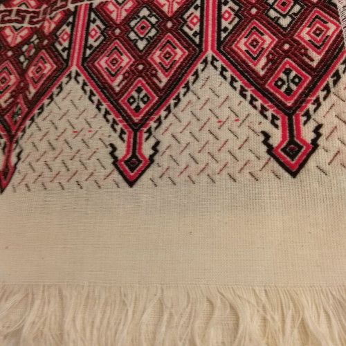 Cretan handmade woven textile unused, elongated