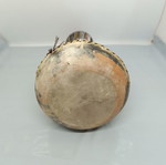 Old hand-painted drum used, ceramic