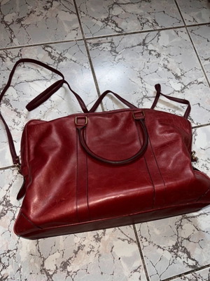 Bogner leather shoulder handbag used