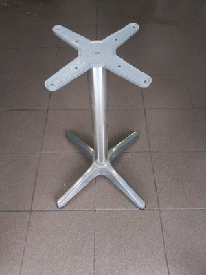 Table base used, set of 7, chrome