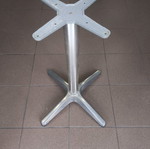 Table base used, set of 7, chrome