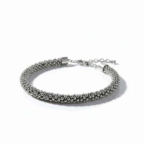 Bracelet Vogue design with snowflakes new, Tibetan silver