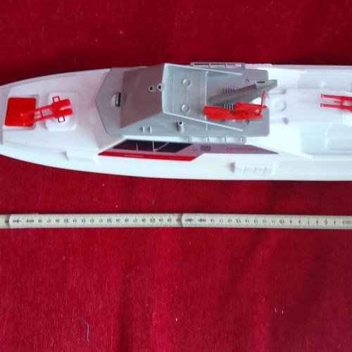 Antique Coast-Guard Italy toy ship 1985-1990 new, 50 cm