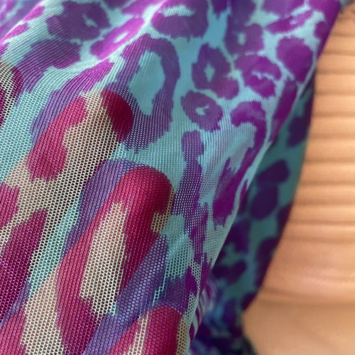 Dolce & Gabbana Mare Vintage Halter Top like new, animal print turquoise and purple