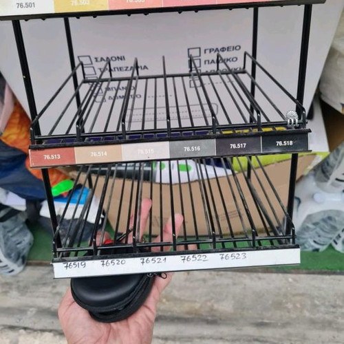 Metal paint rack used