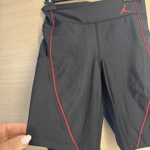 Jordan cycling shorts size S like new, black with red details