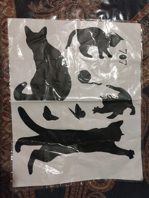Cat decoration wall and surface stickers new