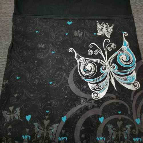 Long tunic t-shirt like new, black, size L