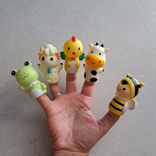 Finger Puppet Farm Animals Toy 5 pcs Finger Puppets