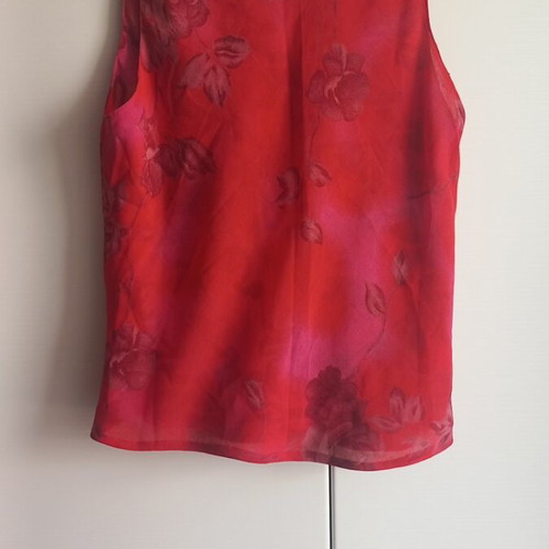Double Fache women's blouse, organza, handmade, size S