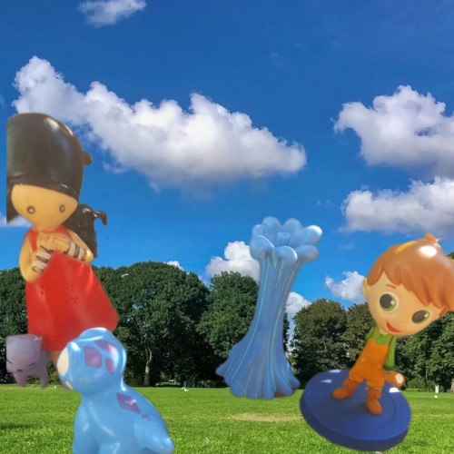 Mini character figures set like new