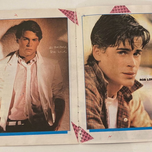 Rob Lowe Tribute Insert from magazine Katerina Only the cover is torn Price 3 Euros