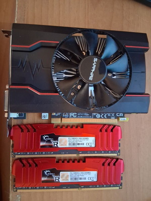 Sapphire κάρτα γραφικών 4GB και 2×8GB G.Skill Ripjaws DDR3-1600 μνήμες σαν καινούργιο