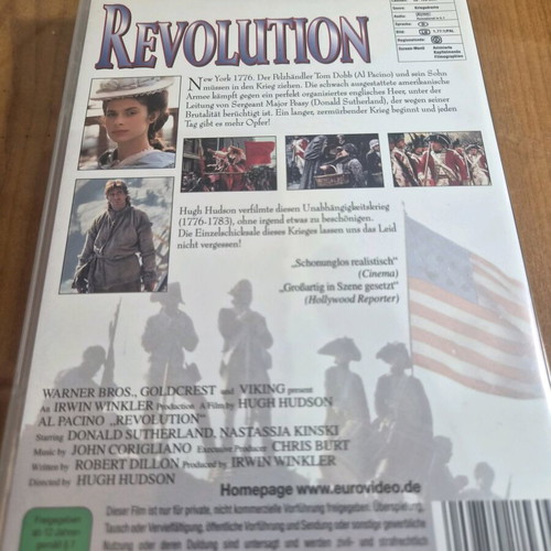 Revolution DVD like new, dramatic movie with Al Pacino