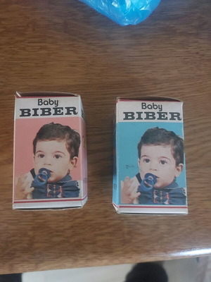 Baby Biber pacifiers Greek 60s 70s pack rare like new