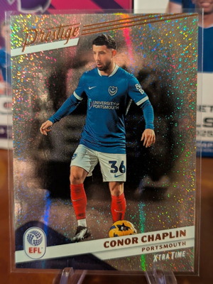 2025-26 Panini Prestige EFL Connor Chaplin Xtra Time Galaxy card like new