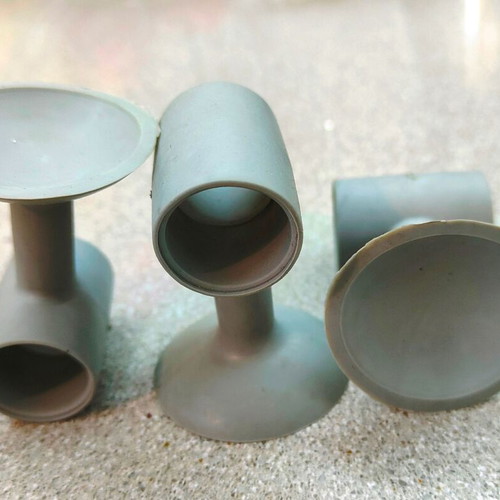 Silicone Door Suction Cups Gray Set of 4 Like New