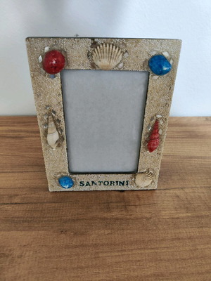 Handmade Santorini photo frame 13.5x17cm