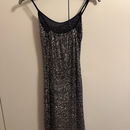 Dress with silver sequins, Italian made, one size