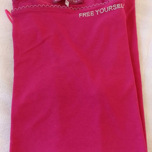 Mat short sleeve blouse used, fuchsia, size medium