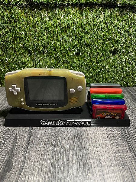  vasi gia GameBoy Advance ke 5 kasetes - 3D Printed - 3D ektipomeno (GBA Stand/Holder)