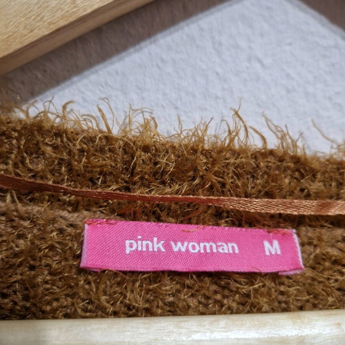 Caramel Sweter Pink Woman like new, brown, size M