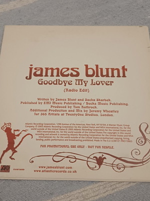 James Blunt Goodbye My Lover promo CD