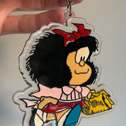 Vintage Mafalda pvc keychain used