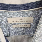 Πουκάμισο Celio με γαλάζιο μοτίβο μέγεθος Large σαν καινούργιο