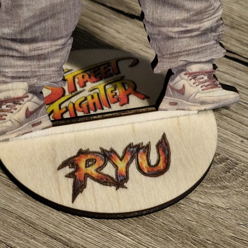 Street Fighter Ryu wooden standee custom streetwear design, new