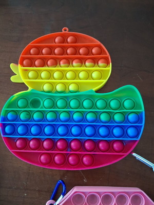 Pop It Fidget Toy set of 8, like new silicone stress relief