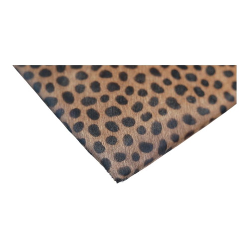 Wings Nora Calf Hair Leopard Print Leather Tassel Clutch Bag used