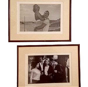 Κάδρα με πασπαρτού και φωτογραφίες παλιός ελληνικός κινηματογράφος (Καρέζη, Φούντας- Μερκούρη)