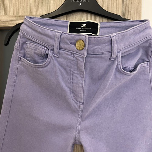 Elisabetta Franchi jeans new, elastic, purple, size S