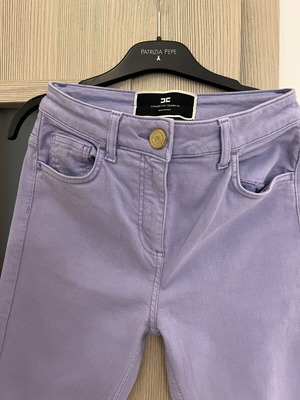 Elisabetta Franchi jeans new, elastic, purple, size S